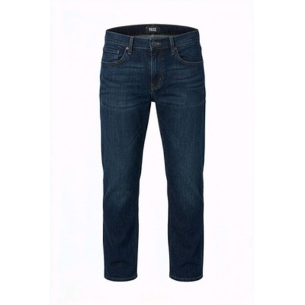 Paige Jeans Mens 33x30 Blue Cellar Dark Wash Slim Straight Stretch Denim